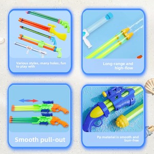 Pistolets à eau d'été pour la plage, jouets aquatiques pour enfants, pistolets à eau à effets pyrotechniques, jouets de plage pour sports de plein air - Product Image 3