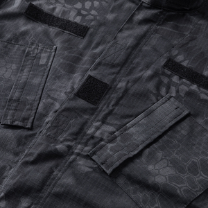 Đen <span class=keywords><strong>Python</strong></span> ngụy trang chiến đấu đồng phục thiết lập trong ACU phong cách, khó khăn 230g/m² TC 65/35 Ripstop vải áo khoác và quần cho sử dụng ngoài trời - Product Image 4