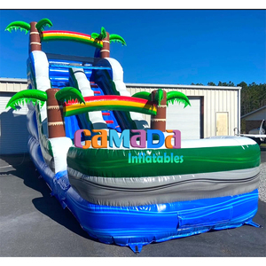 สไลเดอร์20FT แบบสูบลมขนาดยักษ์สระว่ายน้ำสไลเดอร์เป่าลมเชิงพาณิชย์สำหรับฤดูร้อน - Product Image 3