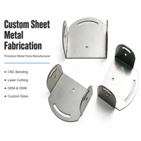 Support de montage en acier galvanisé sur mesure en forme de U, découpe laser CNC, pliage, fente de réglage de l'arc, support à angle réglable