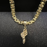 Collier pendentif personnalisé en acier inoxydable pour dropshipping, chaîne tendance, cadeau de fête pour femme