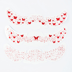 Adesivo per Tatuaggio Temporaneo di Alta Qualità con Design a Farfalla Rossa, Sicuro sulla Pelle, per Cosplay e Spettacoli Festivi - Product Image 3