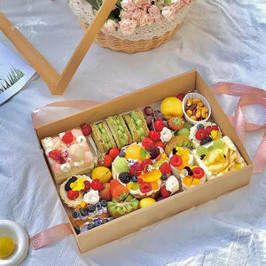 Großhandel benutzer definierte recycelbare Kraft druck Einweg-Lebensmittel qualität Mittagessen Verpackung Sushi-Papier <span class=keywords><strong>box</strong></span> - Product Image 4