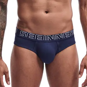 Mens Briefs Sexy Free Sample Classic Custom Shorts Panties Men Boxer Briefs Logo Seamless String Men's Underwear Brief Sexy
