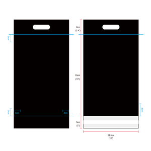 Bolsas de Correo Impermeables de 10x13 Pulgadas, Bolsa de Envío de Plástico para <span class=keywords><strong>Pequeñas</strong></span> Empresas, con Asa para Entrega de Ropa - Product Image 3