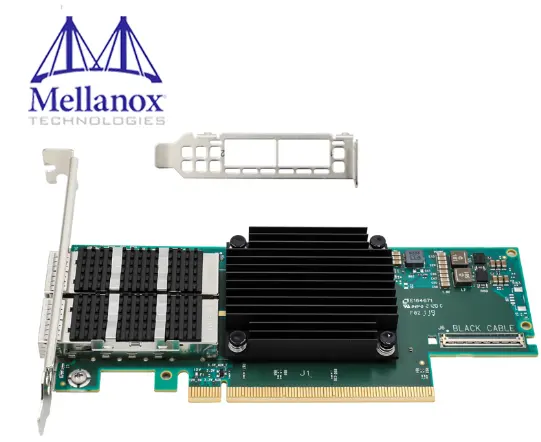 Original New PCIe x16 ConnectX-6 VPI adapter card Single-Port 100Gb IB 100GbE QS FP56 Server Network Card MCX653105A-ECAT WIFI