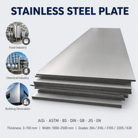 Plaque en acier inoxydable laminée à chaud de qualité supérieure 2205, plaque SS épaisse 444 316 410 310S 304L 430 201 JIS G4304 3-60mm 2500mm N°1