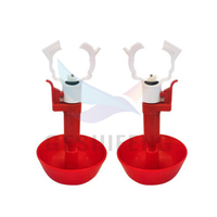 Buveurs de mamelon de poulet tasse buveur d'élevage de volaille buveur automatique de mamelon de poussin à 360 degrés