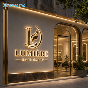 Letrero LED 3D Personalizado, Letrero Acrílico Retroiluminado para Salón de Belleza, Decoración de Pared con Logotipo, Publicidad, IP65 Impermeable - Product Image 1