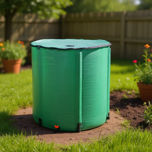 Contenedor de Agua Plegable Verde de 200 Galones para Jardín, Recolector de Agua de Lluvia, Sistema de Riego - Product Image 2
