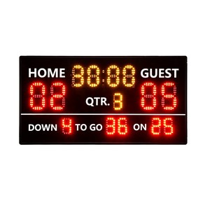 Marcador Digital Portátil LED GANXIN con Control Remoto, Tablero Electrónico para Contar Puntos en Fútbol Americano, <span class=keywords><strong>Rugby</strong></span> y Entrenamiento - Product Image 4