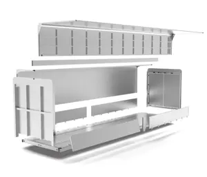 Profil de structure de cadre de carrosserie d'autobus extrudé en aluminium de haute qualité pour voiture