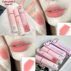 Cappuvini CP190 Pink Macaron, Barra de Labios Líquida Mate de Terciopelo de Algodón, Iluminadora, No Reseca, Certificada por Guangdong - Product Image 5
