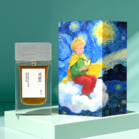Botella de Perfume de Vidrio Minimalista de Lujo al por Mayor, Personalizada, de 30 ml y 50 ml, con Tapa de Madera, Logotipo Personalizado OEM Disponible