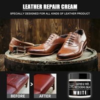 Baume colorant pour cuir avec huile de vison, Kits de réparation du cuir pour canapés, crème de restauration, réparation des rayures, teinture du cuir pour meubles