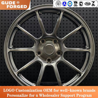 Jantes en alliage d'aluminium GUDECustom multi-rayons super légères pour voiture, 4 ou 5 trous, TC105, 15, 16, 17 pouces, ET40, 4x100, 5x100, 5x112, 5x114.3