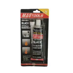 Magtools Mag-mühür siyah kırmızı mavi gri yüksek sıcaklık Oem silikon mastik otomotiv kırmızı gri siyah Rtv conta üreticisi