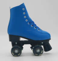 Patins à roulettes bleu royal uni, châssis en plastique, roues en PU résistantes à l'usure, patins à roulettes tendance pour spectacle sur scène