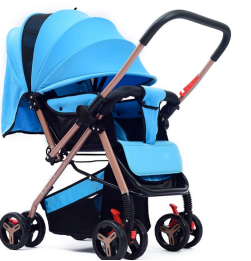 Cochecito de Bebé Ligero con Asa Reversible, Asiento Ajustable, Tela de Lino, Marco de Acero, Amortiguación de Impactos - Product Image 3