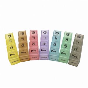 กล่องใส่ยาแบบพกพาปรับแต่งได้ 4 ช่อง สำหรับจัดยาประจำวัน เหมาะสำหรับการเดินทาง - Product Image 1