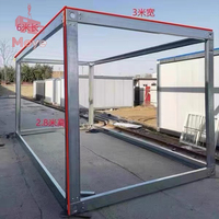 Conteneur détachable Bureau Expédition Salle de bain Conteneur préfabriqué Cadre en acier Panneau sandwich Casas Prefabricadas