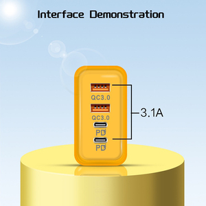 EU chúng tôi Anh cắm 120W <span class=keywords><strong>4</strong></span> cổng nhanh chóng sạc khối 120W <span class=keywords><strong>USB</strong></span> Loại C QC3.0 tường sạc <span class=keywords><strong>USB</strong></span>-C du lịch <span class=keywords><strong>Adapter</strong></span> cho Macbook máy tính xách tay điện thoại - Product Image 4