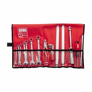 Kit de Herramientas Multiusos Usag de Acero Inoxidable 630 Bn con Llave Inglesa, Alicates, Destornillador, Lima, Regla, Abrebotellas - Product Image 1