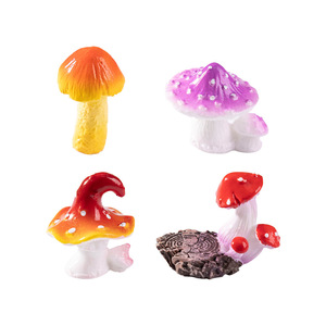 Miniature Epoxy Resin Mushroom Fairy Garden Jewelry <b>Box</b> Model Home Decor Cake Decoration DIY Crafts Landscape Plant Pots - Product Image 5