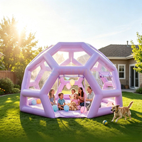 Tente bulle gonflable d'extérieur, dôme transparent commercial, tente de camping football, maison gonflable personnalisée