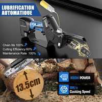 Kit combiné professionnel 2 en 1 de sécateurs électriques sans fil et de tronçonneuse pour l'élagage des arbres et l'aménagement paysager