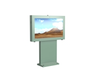 Papan Reklame Digital Luar Ruangan IP65 Tipe Lantai 65 Inci Layar LCD 2K
