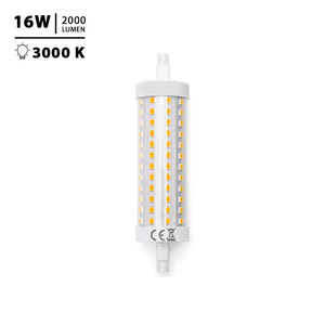 Lámpara LED R7s 16W, eficiencia energética, larga vida útil, ideal para iluminación en interiores y exteriores. - Product Image 1