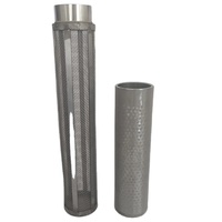 Custom kawat baja tahan karat mesh filter layar tabung bulat cartridge silinder