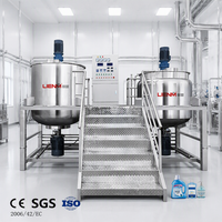 Mélangeur de savon liquide industriel en acier inoxydable avec homogénéisation et chauffage pour la production de détergent liquide et de shampoing