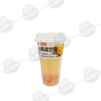 Groothandel Kant-en-klare Fruitmelkdrank in bekers, gemengde mango, aardbei, bosbes smaak, Halal drank, sap met kauwbare jelly bits