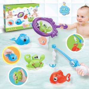 Nouvel ensemble de 5 jouets de bain pour bébé 2024, pour la douche, la piscine intérieure et la baignoire, vente en gros - Product Image 1