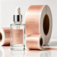 Étiquettes personnalisées imperméables en feuille d'or pour bouteilles, résistantes à l'huile, pour flacons compte-gouttes d'huiles essentielles de qualité supérieure, étiquettes privées de luxe pour cosmétiques