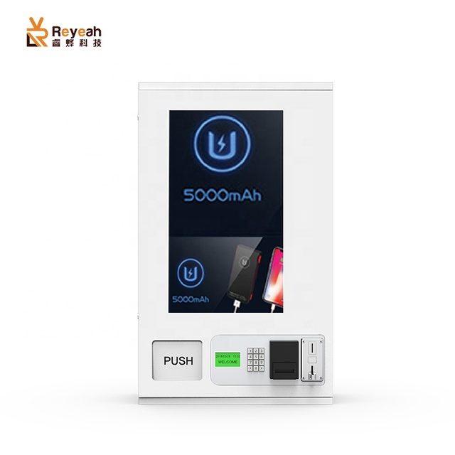 Wall Mounted 27 Inch Touch Screen with Coin and Bill Payment Acceptor Cosmetic and Snack Vending Machine
