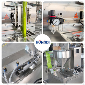 Automatic 3 <b>Side</b> Seal Paste Packing Machine Vertical Sachet Filler for Food Grade Sauce Honey Cream High-Speed Liquid Pouch - Product Image 5