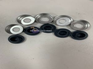 Capuchon en aluminium compatible 20 mm et joint en caoutchouc pour bouteille vide LINX 8900 pour remplacement d'imprimante Cij - Product Image 5