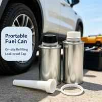 Boîte métallique vide pour additif carburant Octane Booster pour l'entretien automobile, emballage rond en fer blanc vide