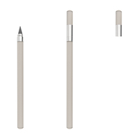 Crayon éternel multicolores avec logo personnalisé en gros, crayons à écrire avec capuchon, tête remplaçable, stylo infini pour le bureau et l'école