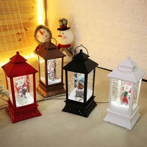 Belle lampe de Noël festive avec musique lumineuse, lanterne de Noël avec neige pour les festivals, décorations élégantes de <span class=keywords><strong>lampadaire</strong></span> de Noël - Product Image 6
