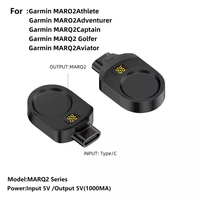 Adaptateur d'alimentation portable pratique à base magnétique Garmin MARQ2 Type-C avec port pour la charge de la montre intelligente