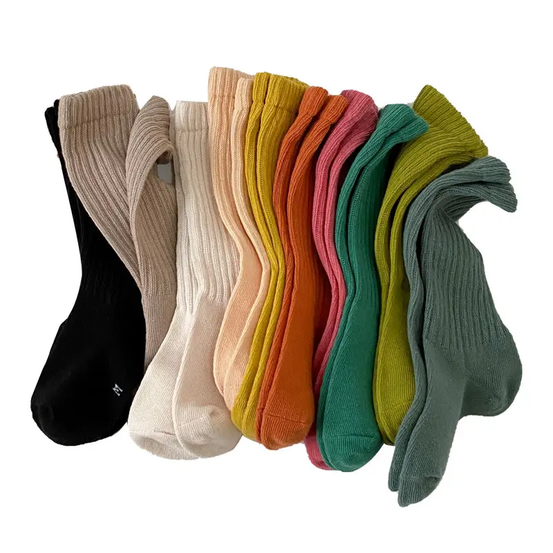 Wholesale autumn winter new style Japanese candy kids socks breathable cotton high quality loose socks