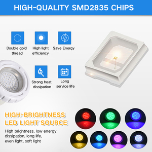 Lampe <span class=keywords><strong>de</strong></span> <span class=keywords><strong>piscine</strong></span> 12V, étanche IP68, éclairage LED changeant <span class=keywords><strong>de</strong></span> couleur pour <span class=keywords><strong>piscine</strong></span> <span class=keywords><strong>hors</strong></span> sol, spa, étang, projecteur pour <span class=keywords><strong>piscine</strong></span> - Product Image 5