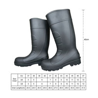 Nouvelles bottes de sécurité en PVC imperméables à hauteur de genou, avec embout composite CE, pour l'exploitation minière, la construction et l'industrie.