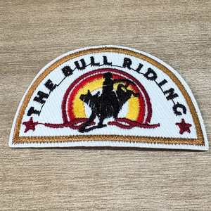 Western Outdoor Wild West <b>Cowboy</b> Hat <b>Boot</b> Iron-on Embroidery Patches Custom Wholesale Embroidered Patches for Clothes - Product Image 5