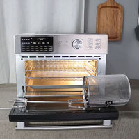 Horno Freidora de Aire de Acero Inoxidable con Temporizador de 1 min a 12 Horas, Regula la Temperatura con Precisión de 90-450 °C ℉   Cavidad de Acero Inoxidable 304/430