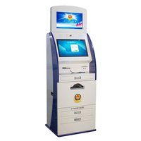 Equipo financiero tarjeta SIM vestíbulo pantalla táctil Cajero Automático VTM máquina bancaria moneda aceptador de billetes aparcamiento quiosco de pago